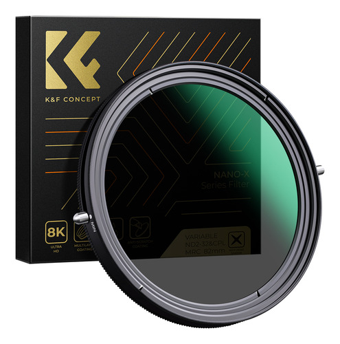 Filtro 2 En 1 K&f Concept Nd2-nd32 Y Cpl De 77 Mm