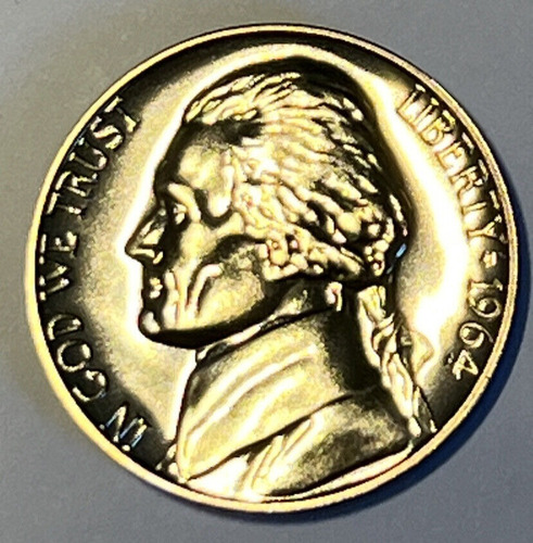 1964 Moneda Jefferson Niquel Nickel Proof 5c Cent A Perfecta