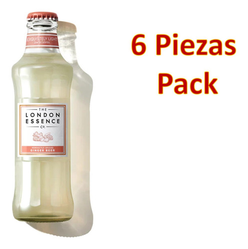 Agua London Essence Ginger Beer 200 Ml 6 Pzs Pack