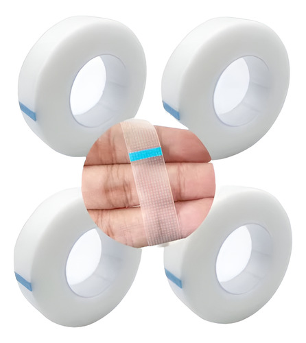 3 Cintas Transpore Transparente Médica Extensión De Pestañas Tra 1 Mm