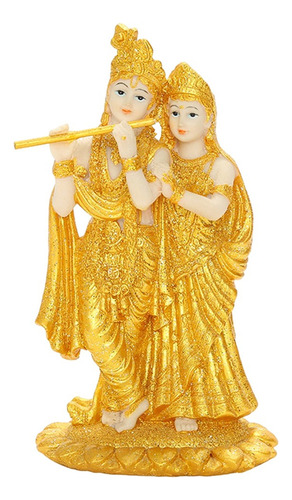 Radha Y Krishna Estatua De Buda Estatuilla De Resina Diosa