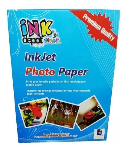 Papel Fotográfico Marca Inkdepot  100 Hojas Carta 270grs