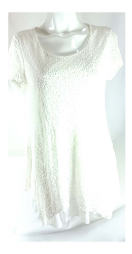 Remate Vestido Nuevo Corto Blanco Style & Co. 70% Descto.