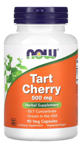 Tart Cherry 500 Mg, 90 Cápsulas Vegetales Now Foods