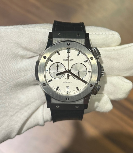 Hublot Classic Fusion Chronograph Opalin Titanium Azul Gris Blanco (Usado)