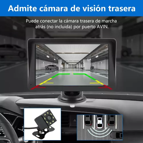 AWESAFE 9”Pantalla CarPlay para Coche/Android Auto/MirrorLink Inalámbrico,  Reproductor de Coche Pantalla Tactíl Admite Cámara