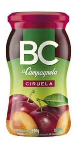 Mermelada Campagnola Bc Ciruela 390 Grs X 8 Unidades