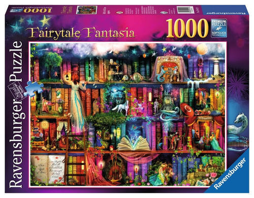 Rompecabezas Ravensburger De 1000 Piezas Biblioteca Fantasia