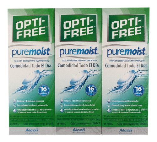 Solución Desinfectante Opti-free Paq 3 Cajas De 300 Ml C/u