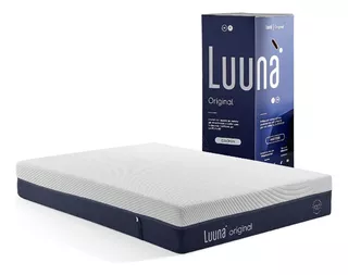 Colchón Luuna Memory Foam, Individual - Hecho En México Color Blanco