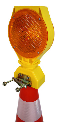 Kit 10 Sinalizador Energia Solar Automático Resistente Obra