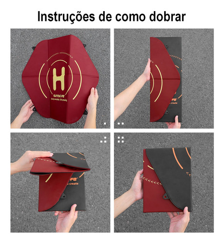 Heliponto Pista De Pouso Dupla Face 60cm Para Drones