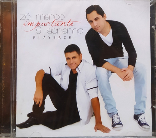 Zé Marco E Adriano Impactante Playback Cd Original Lacrado