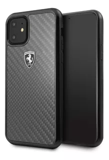 Funda Case Carbono Ferrari Negro Compatible iPhone 11 Pro