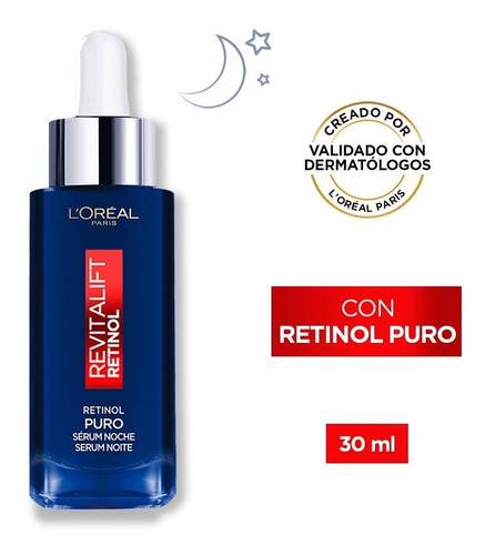 Revitalift Serum Facial Antiarrugas Noche Con Retinol 30ml