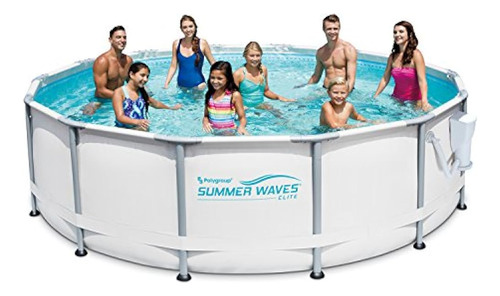 Summer Waves Elite Piscina Sobre El Suelo De 14' X 42  Con M