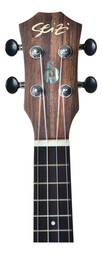 Ukulele Seizi Bora Bora Crush Soprano Acústico Ebony Com Bag