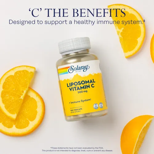 Suplemento Solaray De Vitamina C Liposomal, 500 Mg, Vegano,