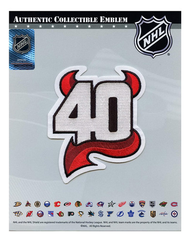 Parche De 40 Aniversario De New Jersey 2022 De La Nhl