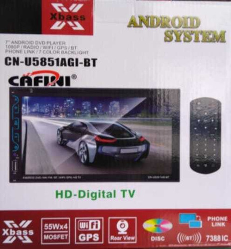 Autoradio Pantalla Doble Din De 7 Marca Cafini Android