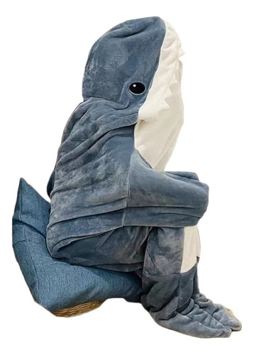 Bolsa De Dormir Cartoon Shark, Pijama, Cobertor, 210x90cm