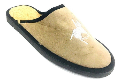 Pantufla De Hombre Con Corderito (adiar Caballo Piel)