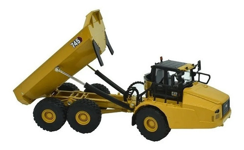 Camion Articulado Cat 745 Maquinaria Escala 1/64 Color Amarillo