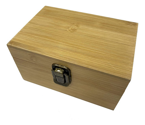 Caja De Almacenamiento Bamboo Stash Box (6.1 X4 X 3.25 ...