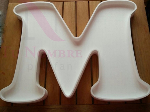4 Letras Huecas 70 Cm Polyfan Tu Nombre Importa 4 Cm Espesor