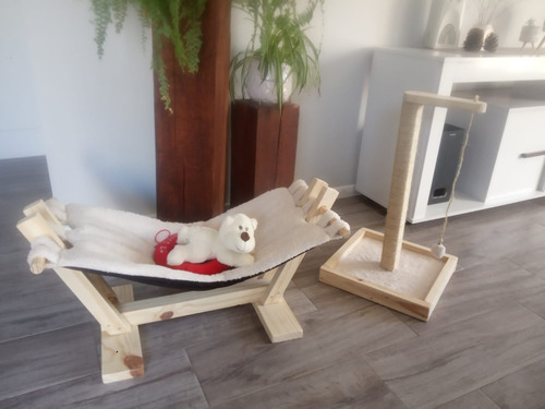 Imagen 7 de 8 de Cama Hamaca Paraguaya Para Gatos Muy Cómoda De Calidad