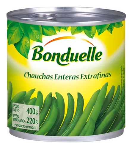 Chauchas Enteras Extrafinas Bonduelle 400 Gr. Origen Francia