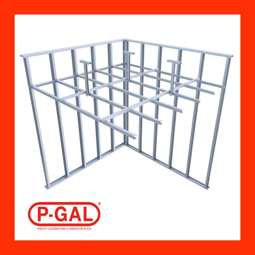 Montante 35mm P/ Durlock Cielo Raso Galvanizada Galvanizado