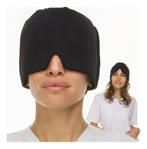 Gorra Negra Elástica Para Aliviar La Migraña Para Terapia De