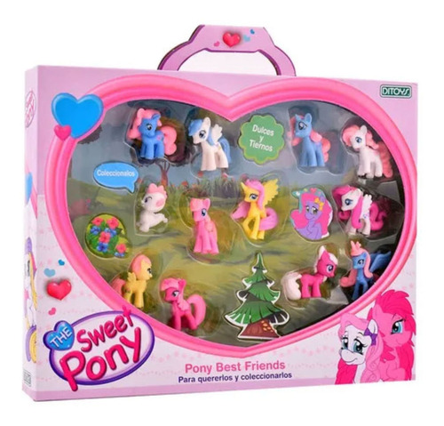 Pony The Sweet Pony Best Friends Set 12 Pony Original Ditoys