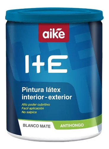 Latex Blanco Antihongo Cubritivo I+e Aike Resistente 10 Lts