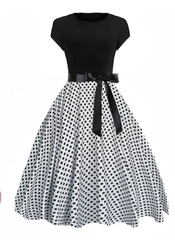 Vestido anos best sale 60 com manga