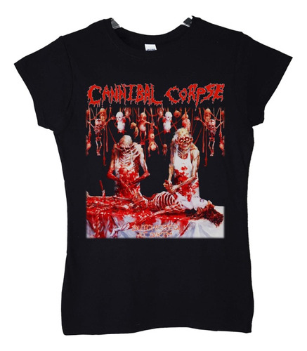 Polera Mujer Cannibal Corpse Butchered At Birth Metal Abomin