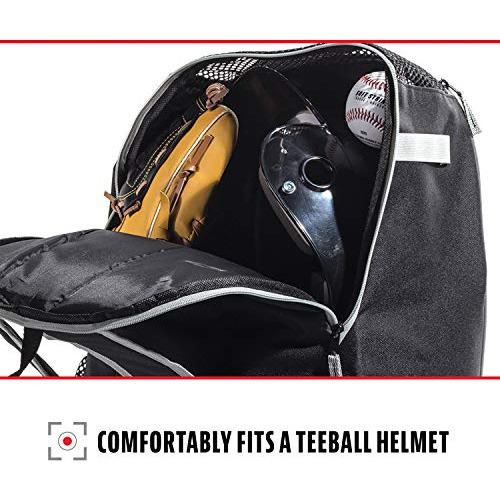 Mochila De Softbol Y Beisbol Franklin Sports - Negro/gris