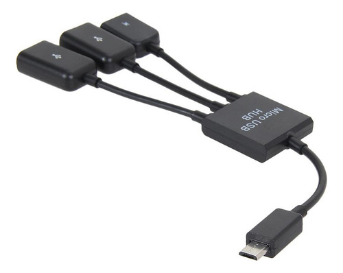 Cabina De Adaptador De Hub Otg Host Dual Micro Usb 2.0 Para