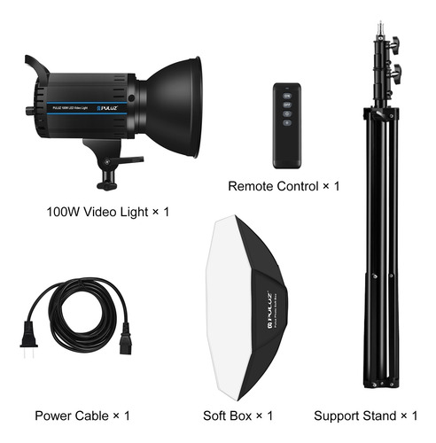 Imagen 10 de 10 de Luz De Video 100w Softbox Octogonal 95 Cm Cri 97