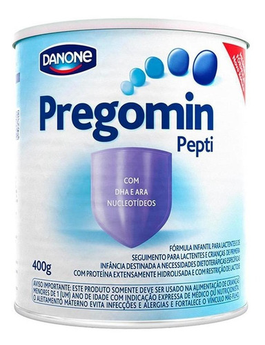 Fórmula infantil em pó Danone Pregomin Pepti em lata de 400g