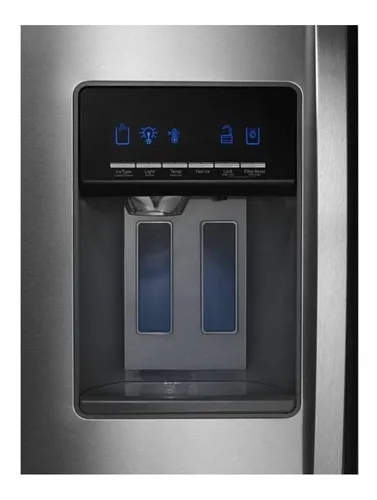 Heladera con freezer Whirlpool WD6580 color acero inoxidable con capacidad de 736L 220V