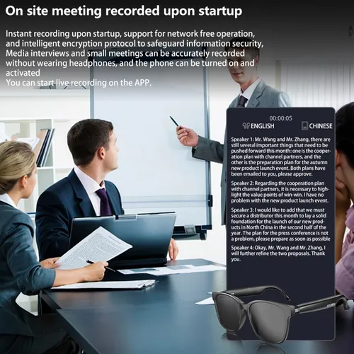 Hy C8 Pro Lentes Inteligentes Bluetooth Cámara Auriculares E