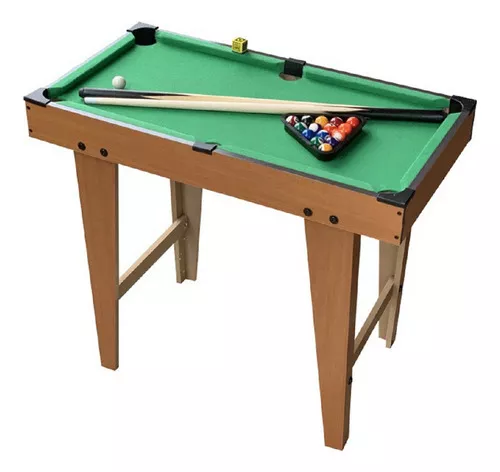 Brinquedo Jogo Bilhar Mesa De Sinuca Mini Snooker Completo P/ Dia das  Crianças