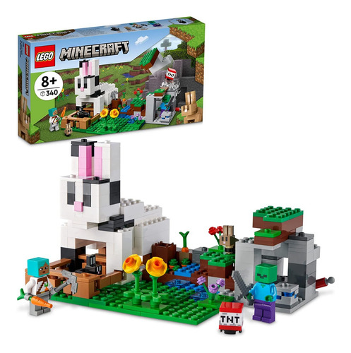 Lego Minecraft - El Rancho-conejo 21181 Cantidad De Pzs 340