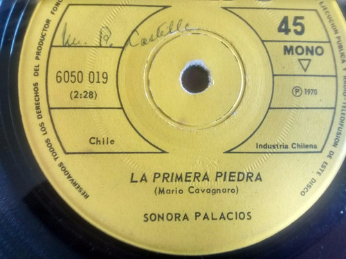 Vinilo Single De La Sonora Palacios  Caracoleando( L L -59