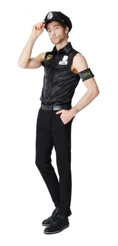 Disfraz Policia Hombre Con Accesorios Super Completo