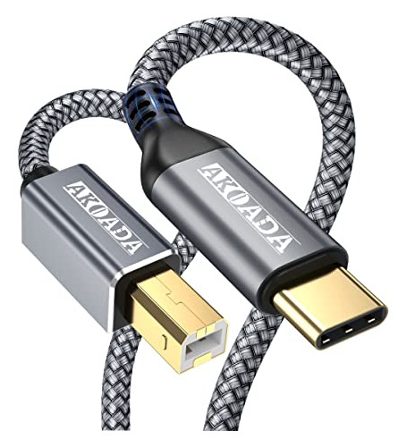 Cable Usb C A Impresora 10ft, Compatible Con Dimi, Google Ch