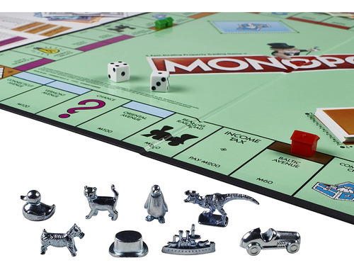 Juego Monopoly, Juego De Mesa Familiar Para 2 A 6 Jugadores,