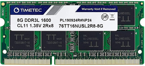 Memoria 8gb Ddr3 Ddr3l 1600mhz  Pc3-12800 | Laptop | Timetec